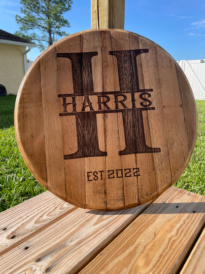 Bourbon Barrel Lid