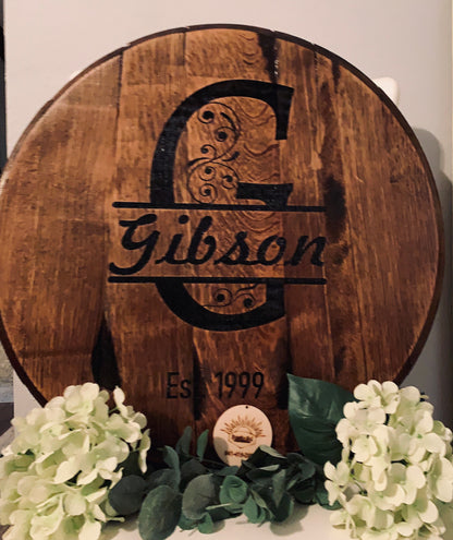 Bourbon Barrel Lid